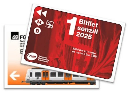 Einzelticket Fahrschein Metro Flughafen Barcelona